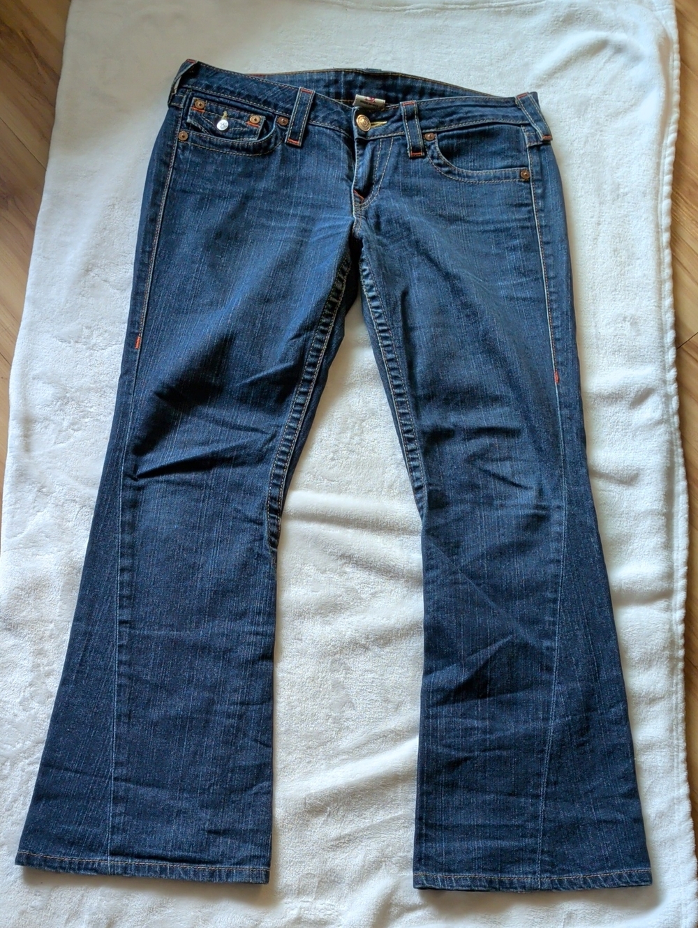 True Religion Joey  Dark Indigo Flare Jeans